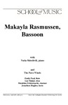 Makayla Rasmussen, Bassoon, April 6, 2023 [program] by University of Northern Iowa. School of Music.