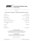 New Music Ensemble / Laptop Ensemble Concert, April 25, 2023 [program] by University of Northern Iowa. School of Music.