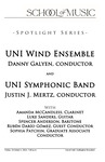 UNI Wind Ensemble and UNI Symphonic Band, October 4, 2024 [program]