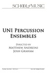 UNI Percussion Ensembles, December 1, 2022 [program]