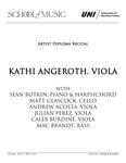 Kathi Angeroth, Viola, April 14, 2025 [program] by University of Northern Iowa. School of Music.