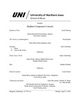 Student Composers Concert, April 21, 2025 [program] by University of Northern Iowa. School of Music.