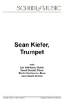 Sean Kiefer, Trumpet, March 27, 2025 [program] by University of Northern Iowa. School of Music.