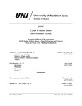 Lydia Watkins, Piano, In a Graduate Recital, March 31, 2025 [program] by University of Northern Iowa. School of Music.
