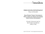 Percussion Department Fall Concert, October 28, 2014 [program]
