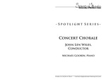 Concert Chorale, October 30, 2014 [program]