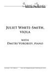 Juliet White-Smith, Viola, November 2, 2012 [program] by University of Northern Iowa. School of Music.