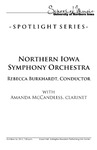 Northern Iowa Symphony Orchestra, October 26, 2012 [program] by University of Northern Iowa. School of Music.