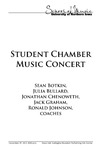 Student Chamber Music Concert, November 29, 2012 [program] by University of Northern Iowa. School of Music.