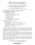 Dr. Neal Corwell, Brass Soloist, Composer/Arranger, November 2, 2012 [program] by University of Northern Iowa. School of Music.