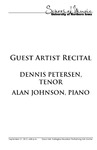Guest Artist Recital, September 21, 2012 [program] by University of Northern Iowa. School of Music.