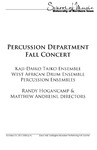 Percussion Department Fall Concert, October 24, 2012 [program] by University of Northern Iowa. School of Music.