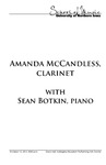 Amanda McCandless, Clarinet, with Sean Botkin, October 14, 2012 [program] by University of Northern Iowa. School of Music.