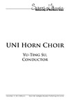 UNI Horn Choir, November 12, 2012 [program] by University of Northern Iowa. School of Music.