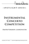 Instrumental Concerto Competition, November 5, 2012 [program] by University of Northern Iowa. School of Music.