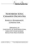 Northern Iowa Chamber Orchestra, December 4, 2013 [program]