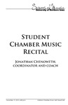 Student Chamber Music Recital, November 13, 2013 [program] by University of Northern Iowa. School of Music.