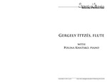 Gergely Ittzés, Flute, with Polina Khatsko, Piano, November 5, 2013 [program] by University of Northern Iowa. School of Music.