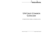 UNI Jazz Combos Concert, October 1, 2013 [program] by University of Northern Iowa. School of Music.