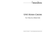 UNI Horn Choir, November 19, 2013 [program] by University of Northern Iowa. School of Music.