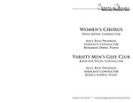 Women's Chorus, Varsity Men's Glee Club, October 24, 2013 [program] by University of Northern Iowa. School of Music.