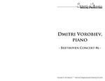 Dmitri Vorobiev, Piano, Beethoven Concert #6, November 21, 2013