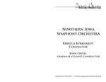 Northern Iowa Symphony Orchestra, December 3, 2014 [program]