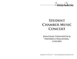 Student Chamber Music Concert, November 12, 2014 [program]