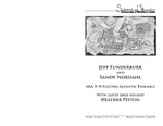 Jeff Funderburk and Sandy Nordahl, AKA: F/N Electro-Acoustic Ensemble, October 13, 2014 [program]