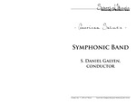 Symphonic Band, November 11, 2014 [program]