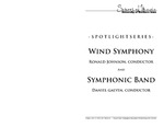 Wind Symphony and Symphonic Band, October 3, 2014 [program] by University of Northern Iowa. School of Music.