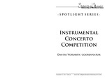 Instrumental Concerto Competition, November 12, 2014 [program] by University of Northern Iowa. School of Music.