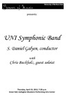 UNI Symphonic Band, April 19, 2012 [program] by University of Northern Iowa. School of Music.