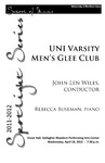 UNI Varsity Men's Glee Club, April 18, 2012 [program] by University of Northern Iowa. School of Music.
