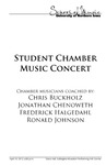 Student Chamber Music Concert, April 10, 2013 [program] by University of Northern Iowa. School of Music.