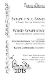 Symphonic Band and Wind Symphony, February 8, 2013 [program] by University of Northern Iowa. School of Music.