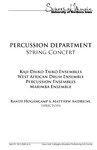 Percussion Department Spring Concert, April 29, 2013 [program] by University of Northern Iowa. School of Music.