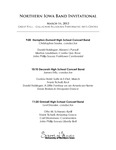 Northern Iowa Band Invitational, March 14, 2013 [program] by University of Northern Iowa. School of Music.