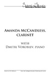 Amanda McCandless, Clarinet, March 26, 2013 [program] by University of Northern Iowa. School of Music.