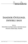 Sandor Ostlund, Double Bass, April 14, 2014 [program] by University of Northern Iowa. School of Music.