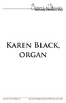 Karen Black, Organ, January 28, 2014 [program] by University of Northern Iowa. School of Music.