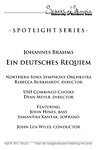 Ein Deutsches Requiem, April 29, 2014 [program] by University of Northern Iowa. School of Music.