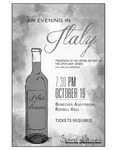 An Evening in Italy, October 19, 2015 [program] by University of Northern Iowa. School of Music.