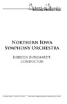 Northern Iowa Symphony Orchestra, March 12, 2015 [program] by University of Northern Iowa. School of Music.