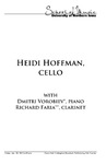 Heidi Hoffman, Cello, January 30, 2015 [program] by University of Northern Iowa. School of Music.