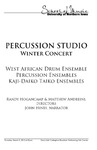 Percussion Department Winter Concert, March 5, 2015 [program] by University of Northern Iowa. School of Music.