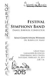 Festival Symphony Band, February 14, 2015 [program] by University of Northern Iowa. School of Music.