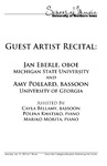 Guest Artist Recital, January 31, 2015 [program] by University of Northern Iowa. School of Music.