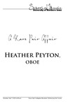 A Rare Pair Affair, Heather Peyton, Oboe, February 9, 2015 [program] by University of Northern Iowa. School of Music.