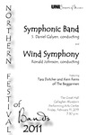 Symphonic Band and Wind Symphony, February 11, 2011 [program]